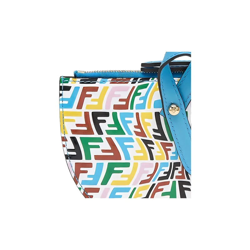FENDI Cow Leather Coin Purse Women's Multicolor-2