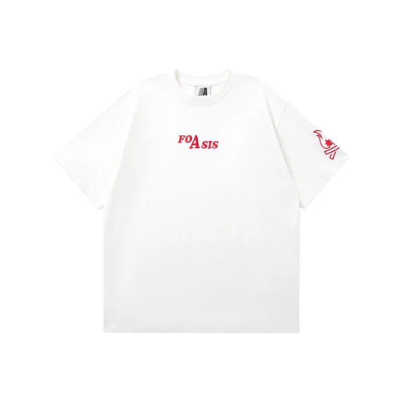 FOASIS Drop Shoulder Sleeve T Shirt Unisex-20