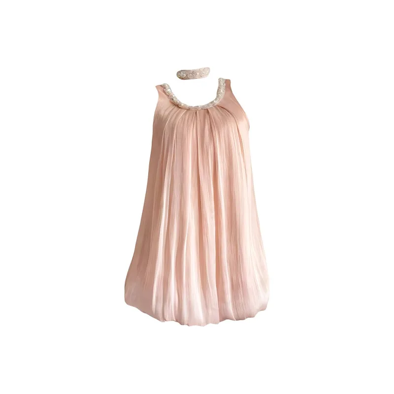 IQC Sleeveless Dresses Women's Pink-0