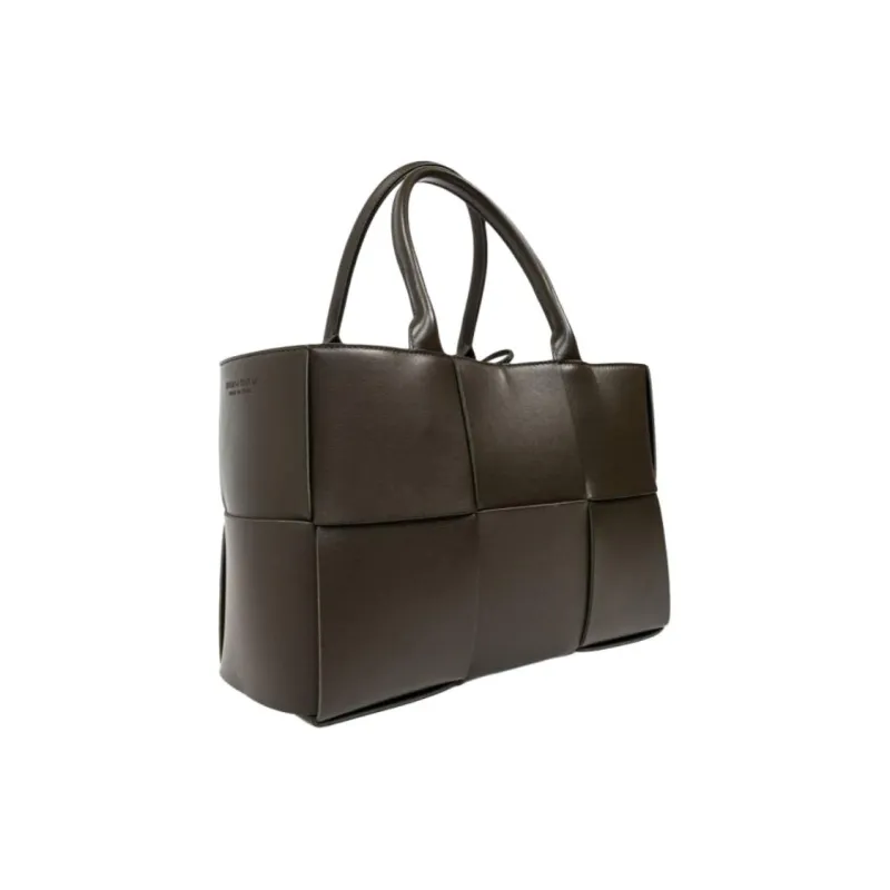 Bottega Veneta Lambskin Tote Bag, Shopping Bag, Handbag Trumpets Women's Dark Brown-1