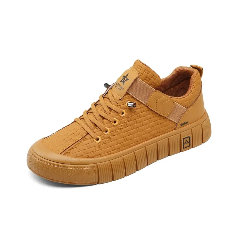 BAKE Anti Slip Wear Resistant Low Top Skateboard Shoes Men's-5