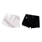 M1766-A Set-Plus Size Color Block-Cherry Blossom Pink+Black (2 Pack)