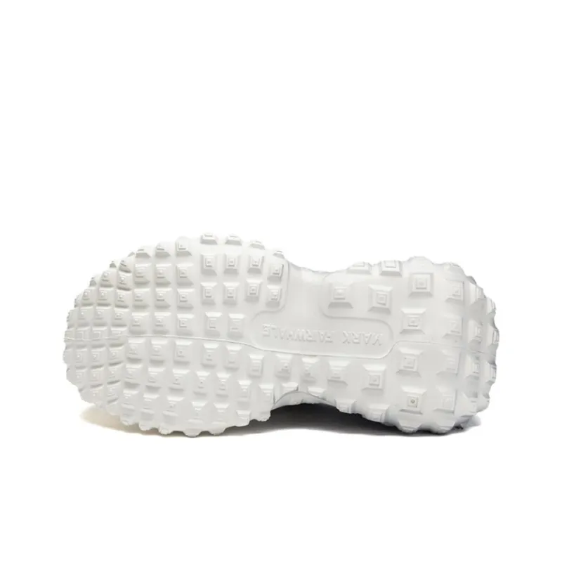 FAIRWHALE Shock Absorbing, Non Slip, Wear Resistant, Breathable And Lightweight Low Top Chunky Sneakers Unisex Lemon-14