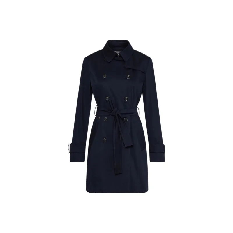 Marella Trench Coat Women's Marine Blue-0