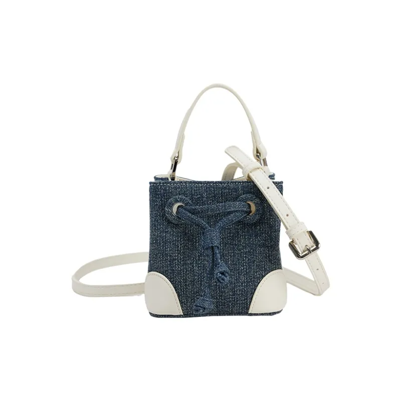 URBAN REVIVO Fabric Crossbody Handbag Medium Size Women's Royal Blue-0