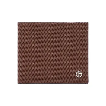 AMANI Cow Leather Wallet Men's Caramel Umber