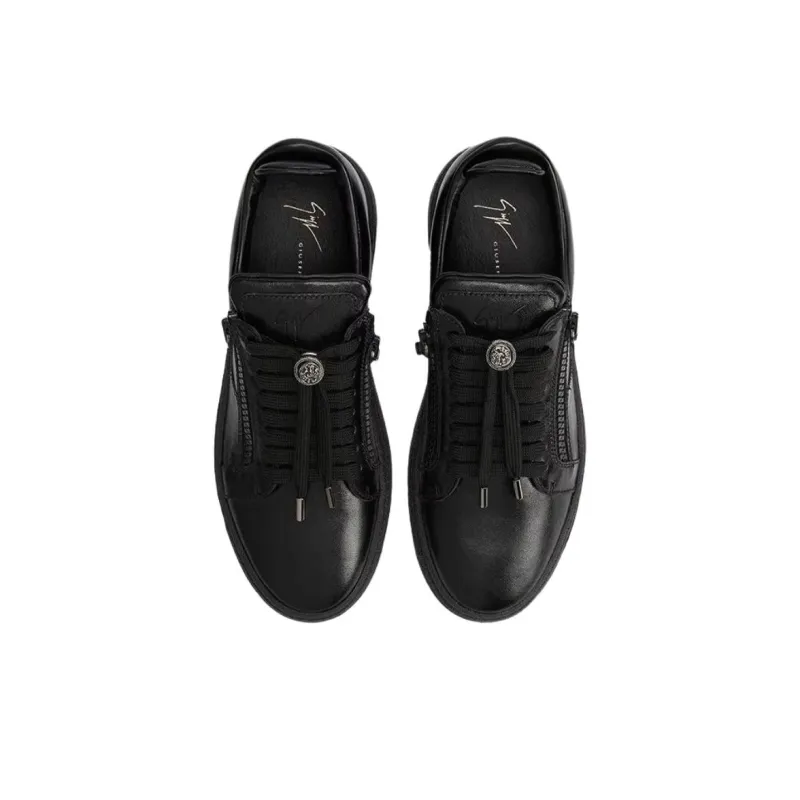 Giuseppe Zanotti/GZ Gz94 Low Top Skateboard Shoes Men's Black-4