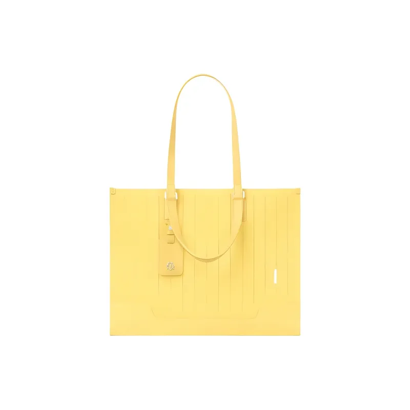 RIMOWA Never Still Grain Leather Tote Bag, Shopping Bag, Handbag Tubas Unisex Yellow-0