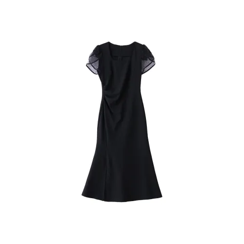 Mapping Short Sleeved Dress Women's