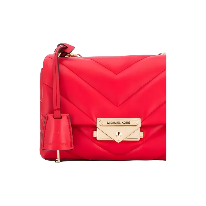 MICHAEL KORS Cece Leather Shoulder Bag, Crossbody Bag Regular Women's Red-4