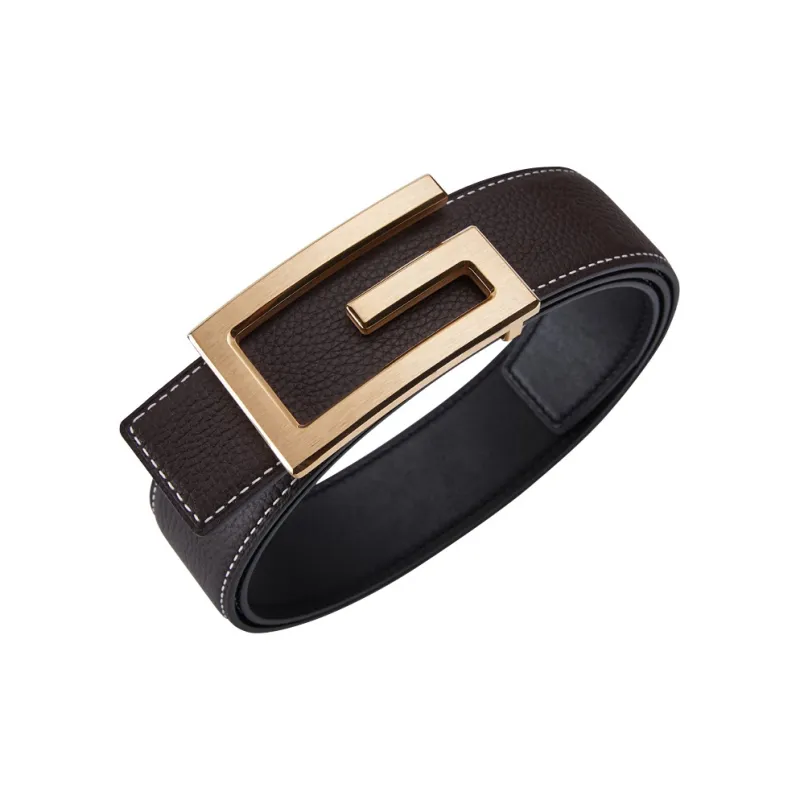 Cheekkiss Top Grain Cow Leather Belts Men's 3.8cm-0