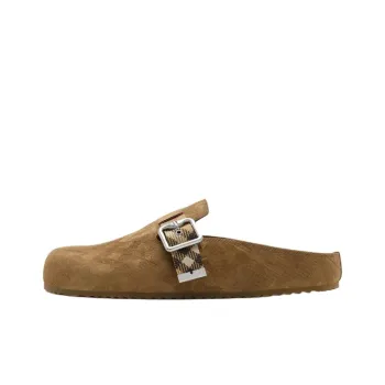 Burberry Quiet Closed Toe Slippers Women's Brown