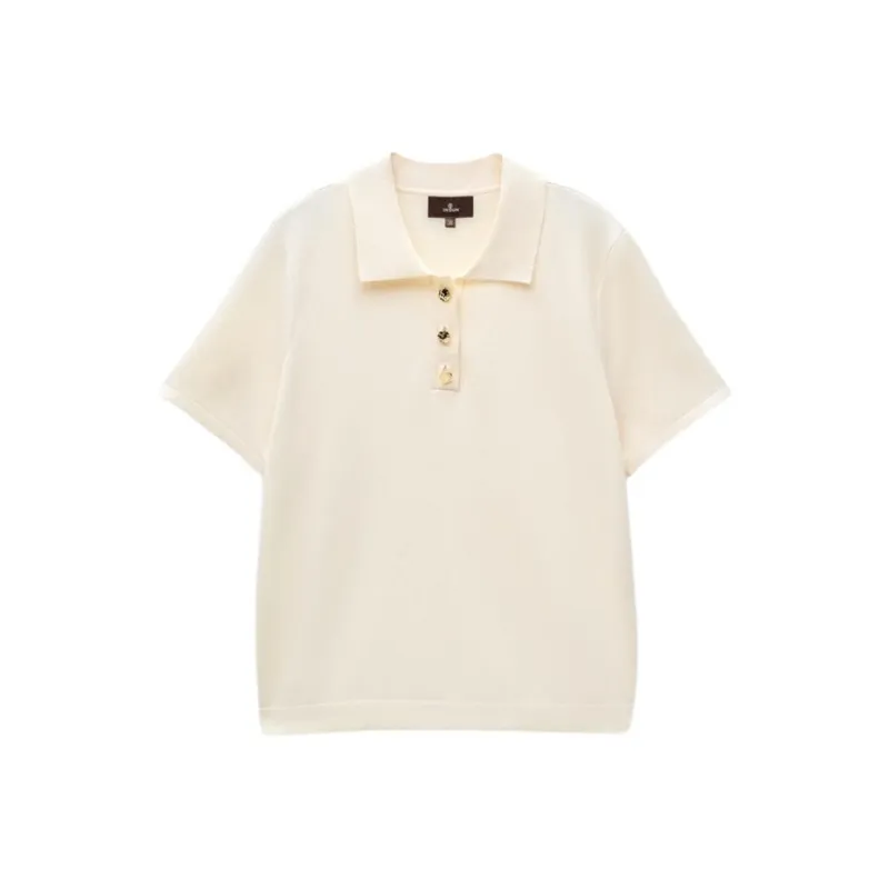 INSUN Polo Shirts Women's Ecru-5