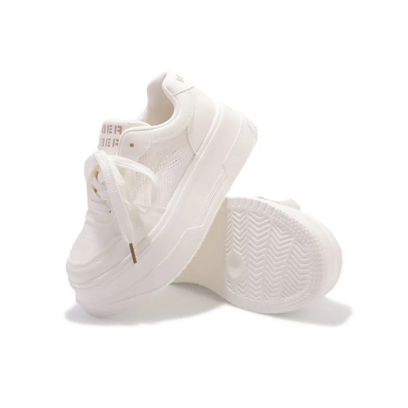 SNXR Cushioning And Breathable Low Top Skateboard Shoes Women's Ecru-2