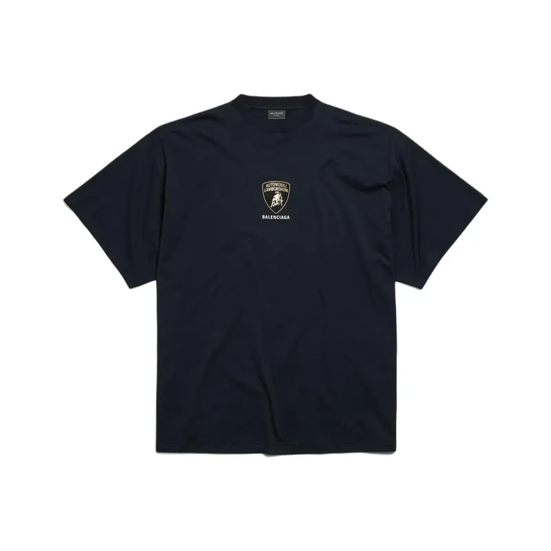 Balenciaga x Automobili Lamborghini T Shirt Loose Fit Men's Black-0