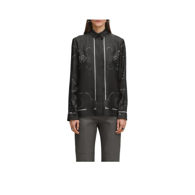 HERMES Shirt Women's Charcoal Gray-0