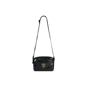 Balenciaga Explorer Sheepskin Crossbody Bag Men's Black