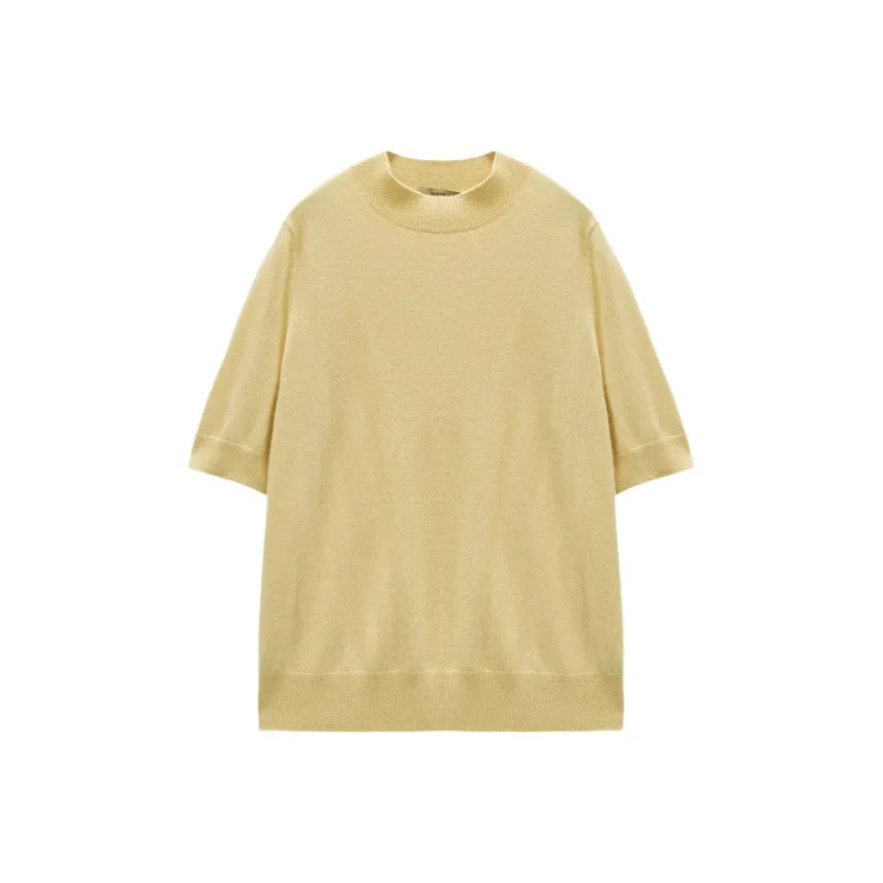 INSUN Cashmere Sweaters Women's Light Yellow-0