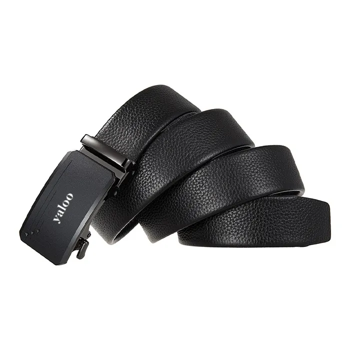 Yalu Top Grain Cow Leather Belts Men's Width 3.5CM-2