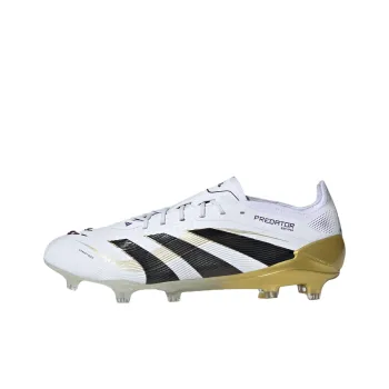 Adidas PREDATOR ELITE Anti Slip Wear Resistant Soccer Shoes Unisex White Black Gold