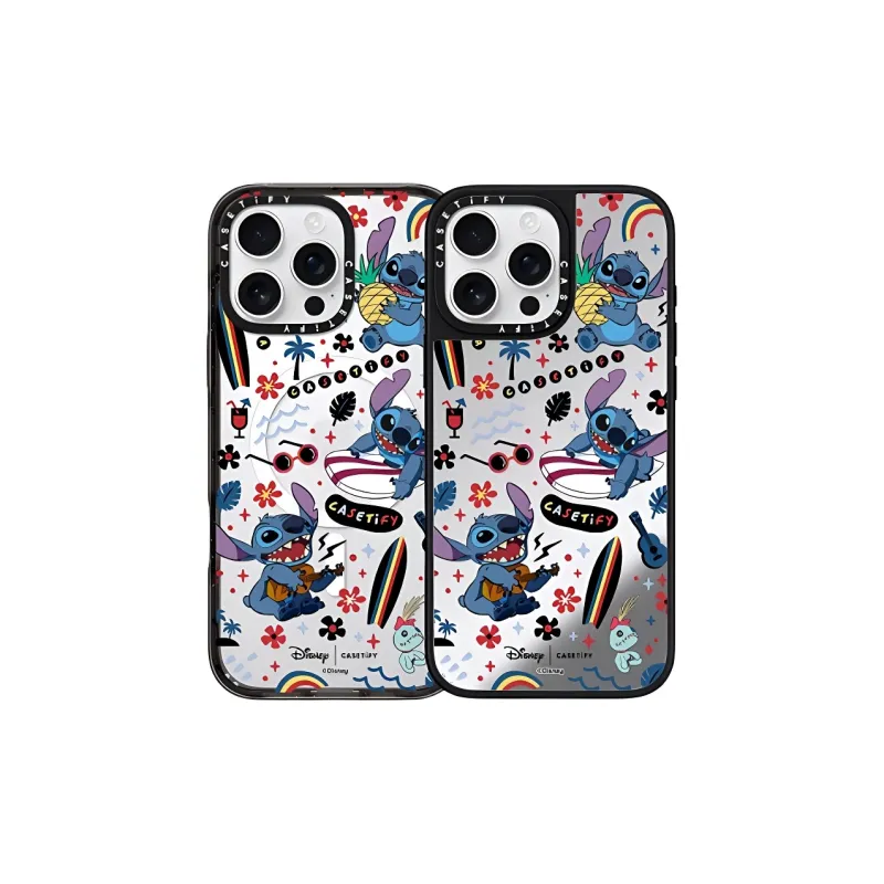 CASETIFY TPU Material Stitch Surfing Phone Cases Compatibility With IPhone 16 Collection Cartoon-1