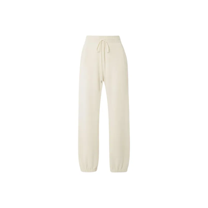 NILI LOTAN Knitted Sweatpants Women's Beige-0