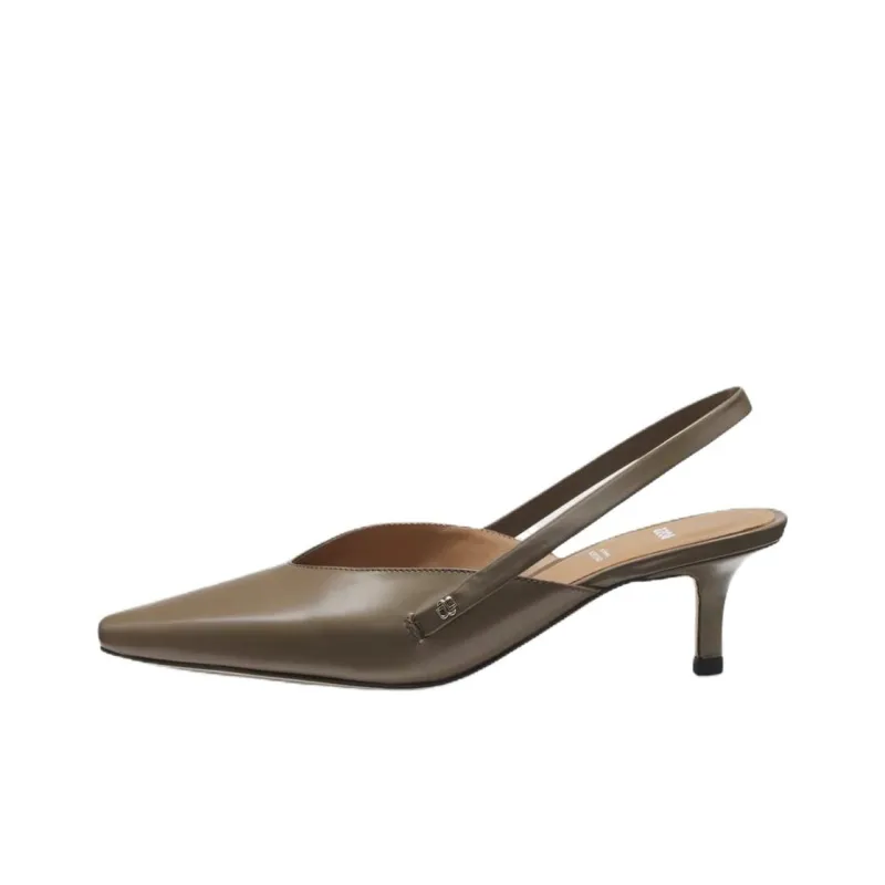 HUGO BOSS Slim Heel High Heels 5cm Women's Brown-0