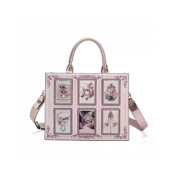 Anthracene Cow Leather Tote Bag, Shopping Bag, Shoulder Bag, Crossbody Bag, Handbag Women's Multicolor