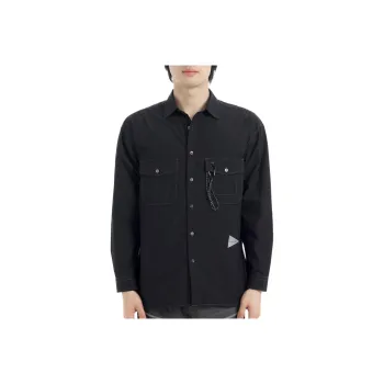 And Wander Shirts Men Black