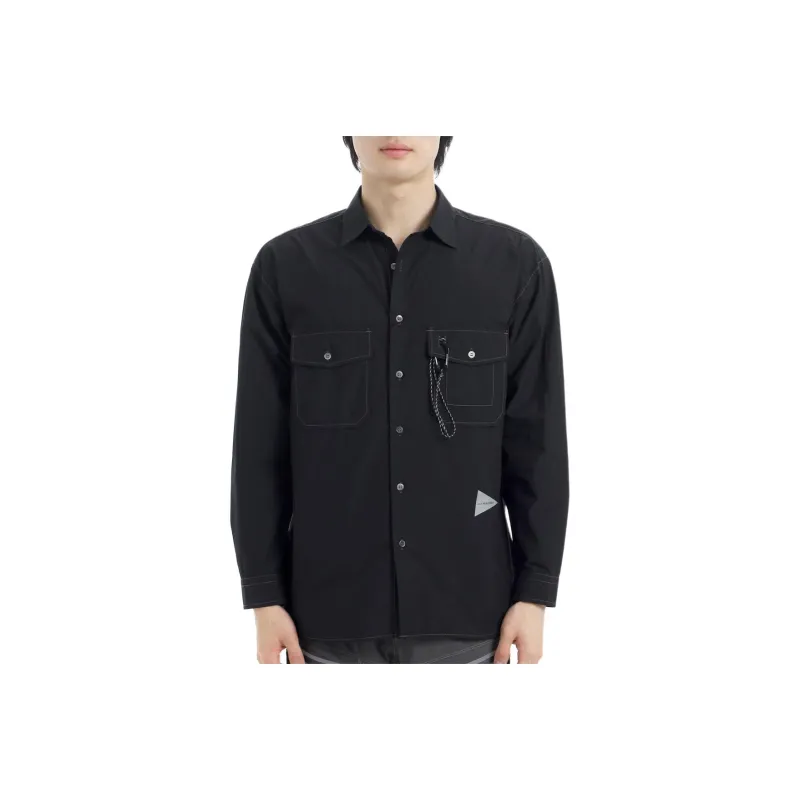 And Wander Shirts Men Black-0