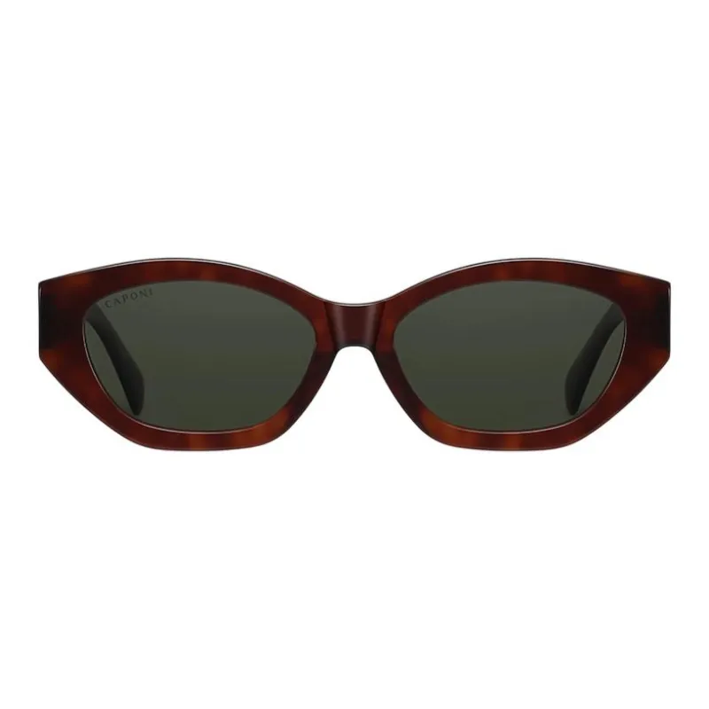 CAPONI Plate Frame Irregular Shape Sunglasses Unisex Multicolor-1