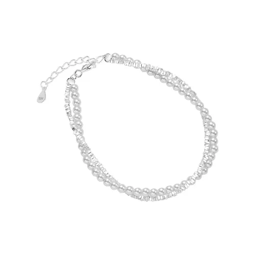 Silver 925 Sterling Silver dove Pearl Bracelet Women's Peaceful Jewelry