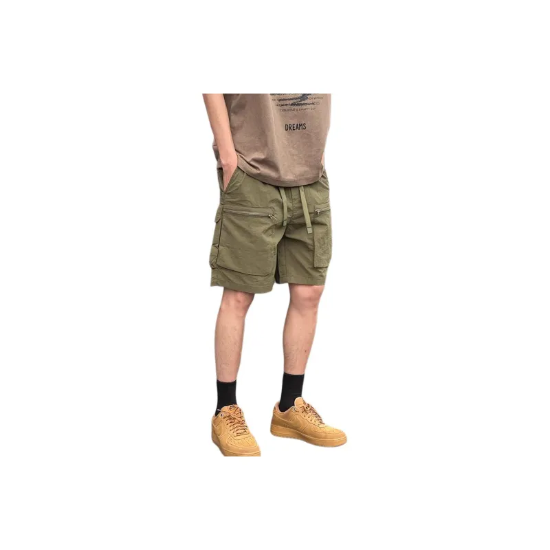 PVPVPV Cargo Shorts Unisex Army Green-0