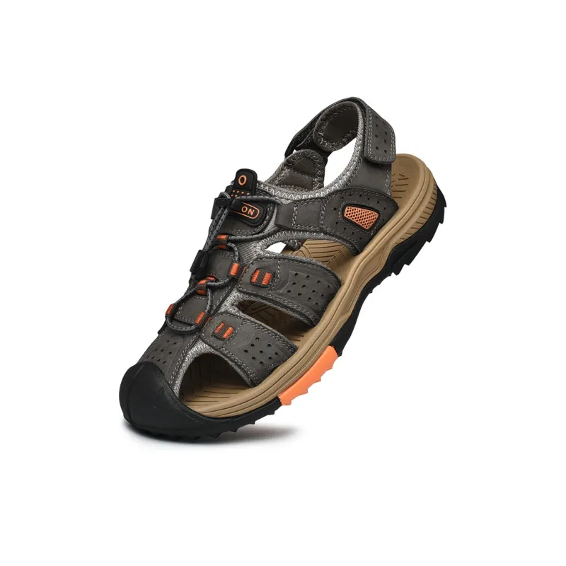 AIPSEN River Trekking Shoes Men's Gray-3
