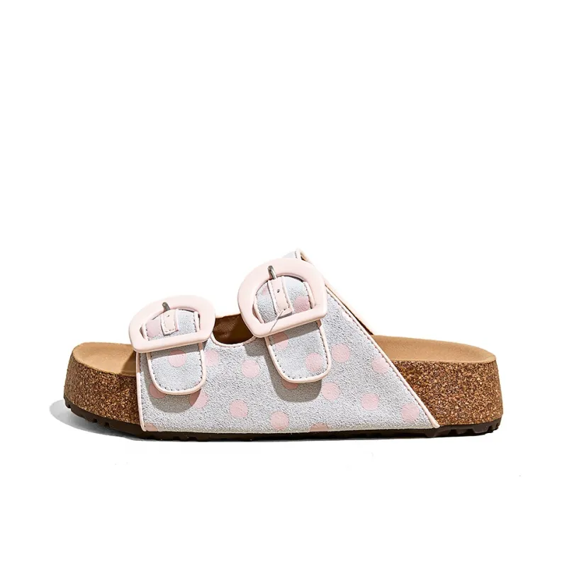 A Poinsettia Princess Composite Sole Quiet, Slip Resistant, Antibacterial Cushioning Slide Slippers Women's-10