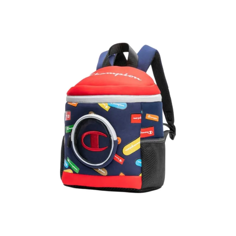 Champion Cute Logo Print Backpack Kids' Red/Pink-10
