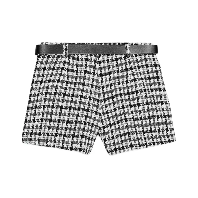ZARA Casual Shorts Women's Nude/Black-1