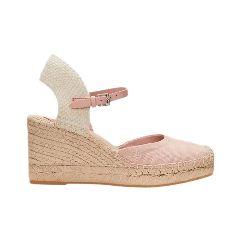 LAUREN RALPH LAUREN Robby Wedge Heel High Heels 6cm Women's Pink-1
