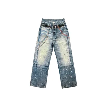 REMODUTION Jeans Unisex Blue 3D Print