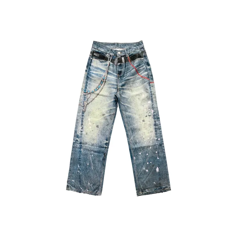 REMODUTION Jeans Unisex Blue 3D Print-0