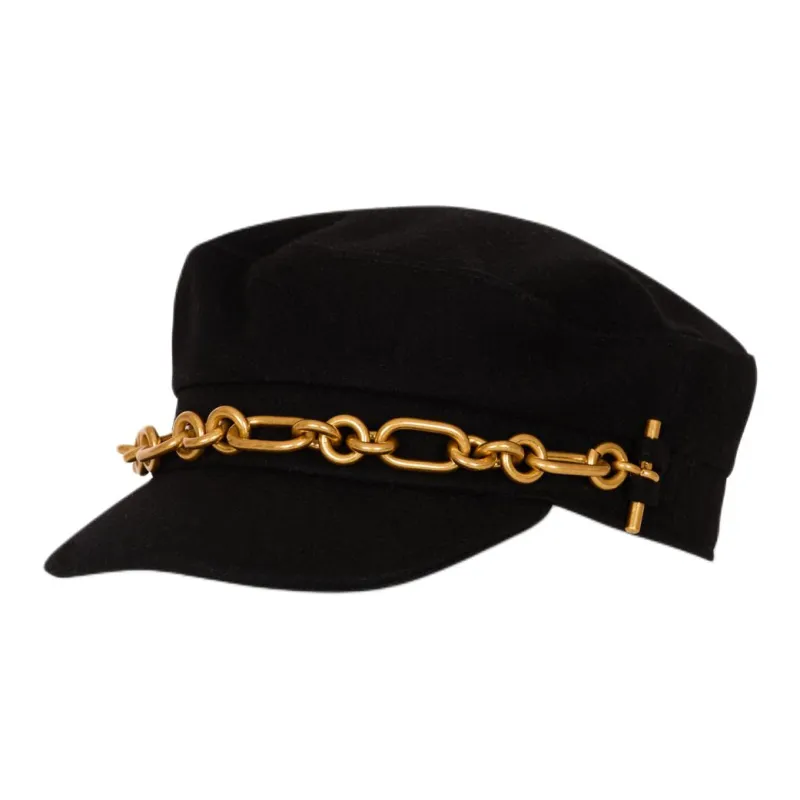 BALMAIN Wool, Polyamide Baseball Caps Women's Black-0