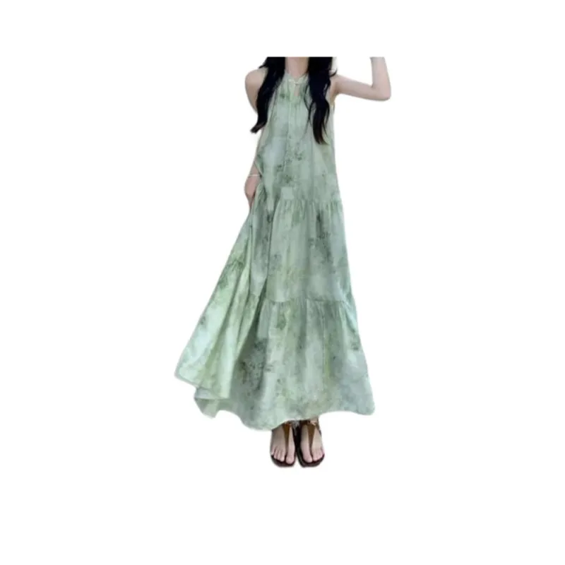 GOSO Slip Dresses Women's Misty Forest Green-0