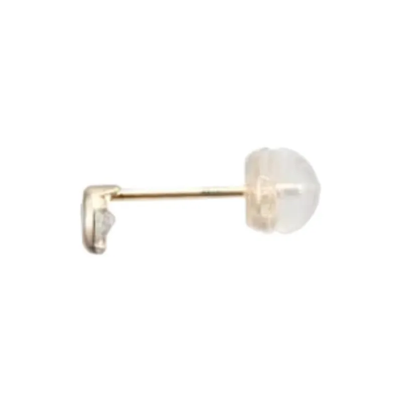 Canal 4℃ 10K Gold Stud Earrings Unisex Gold-1