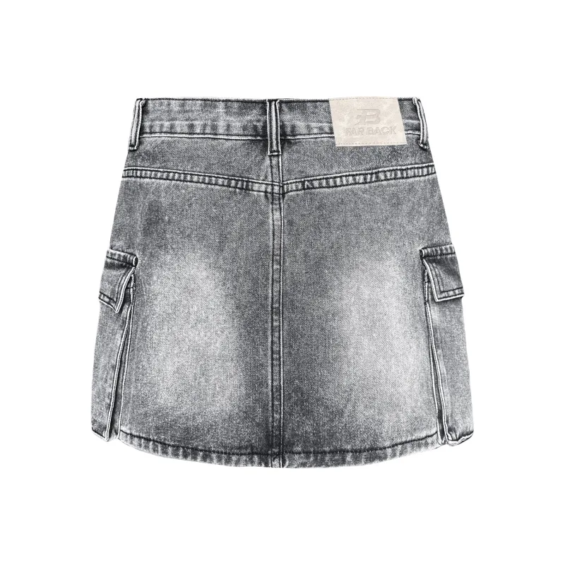 FAR BACK Denim Short Skirts Women's-6