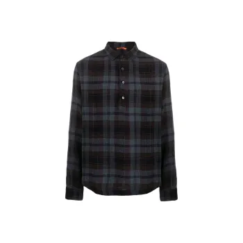 Barena Plaid Pattern Cotton-blend Shirt