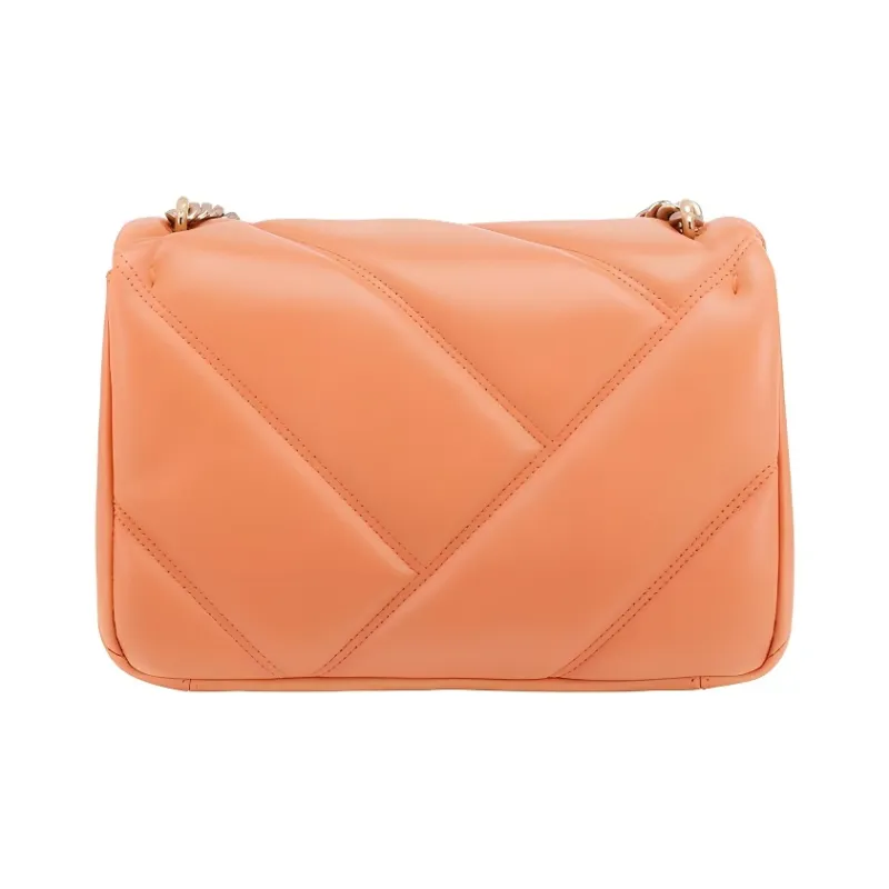 BVLGARI Serpenti Cabochon Calfskin Portable Crossbody Bag, Shoulder Bag Trumpets Women's Orange-2
