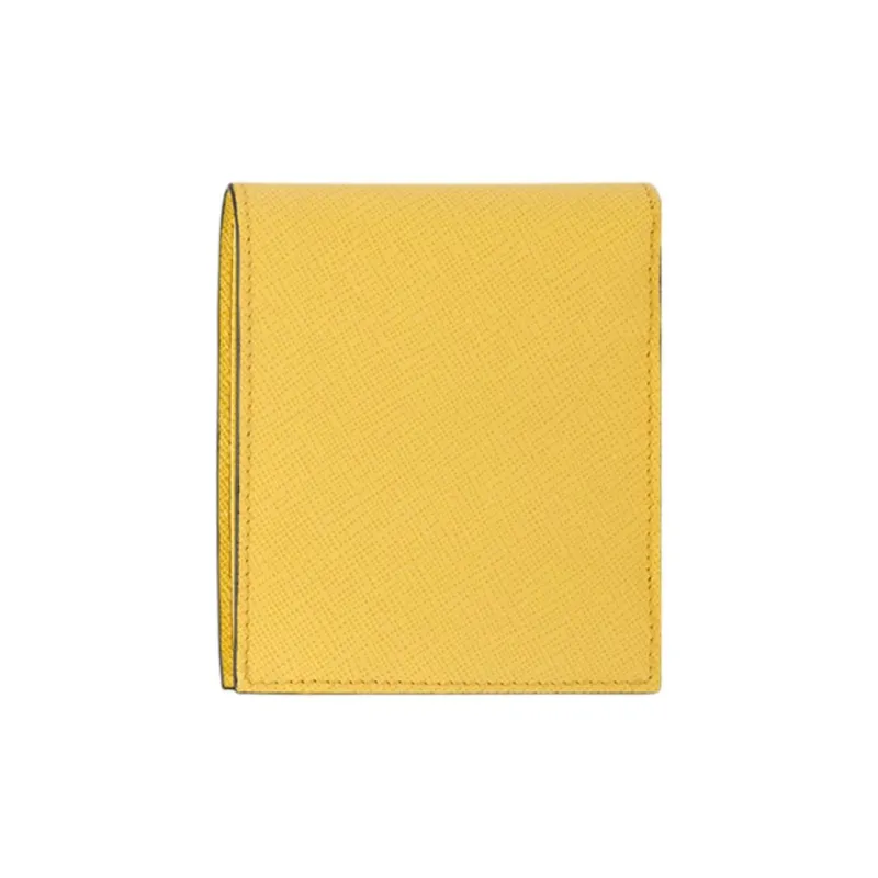 PRADA Saffiano Leather Wallet Men's Yellow-1