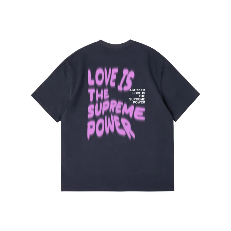YK&YB T Shirts Unisex Navy Blue-1
