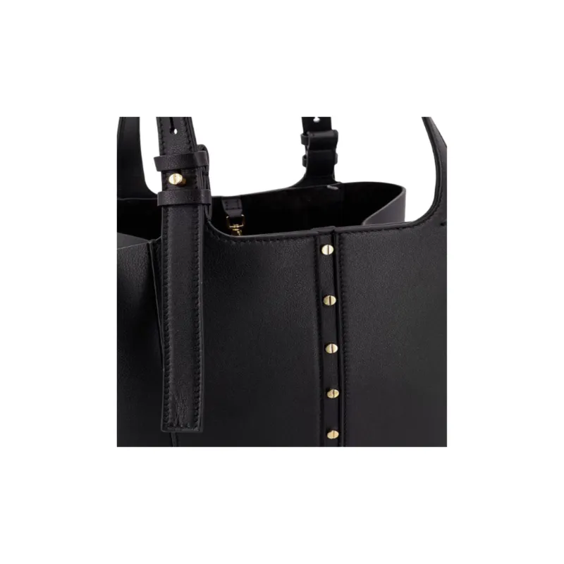 Golden Goose Leather Tote Bag, Shopping Bag, Handbag Women's Black-4