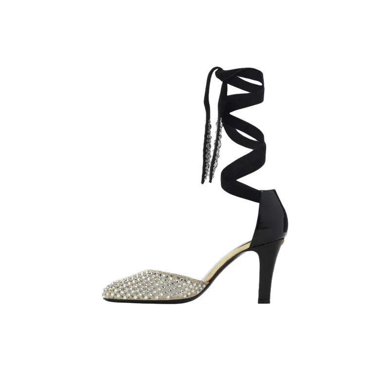 Valentino GARAVANI Slim Heel High Heels 8.5cm Women's Black-0